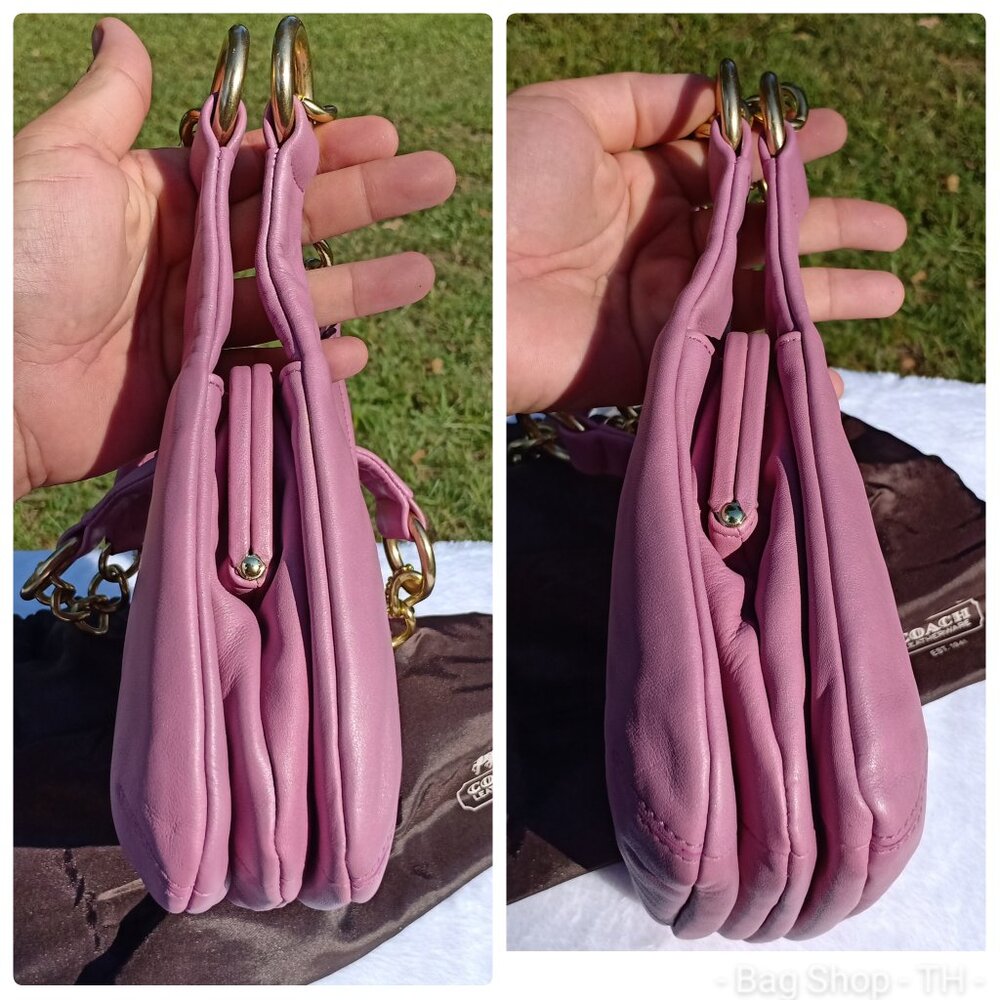 Rare Coach Kiss lock Mini Hobo bag - Pink - Picture 6 of 16